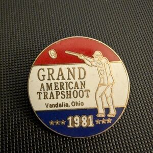 Vandalia Ohio Grand American Trapshoot Pin 1981
